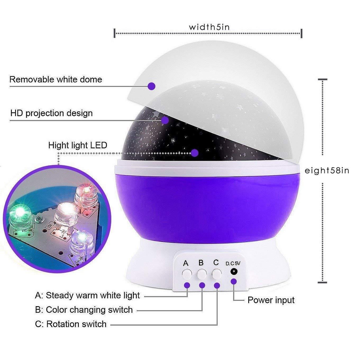 Star Master Dream Color Changing Rotating Projection Lamp Make Me Deal