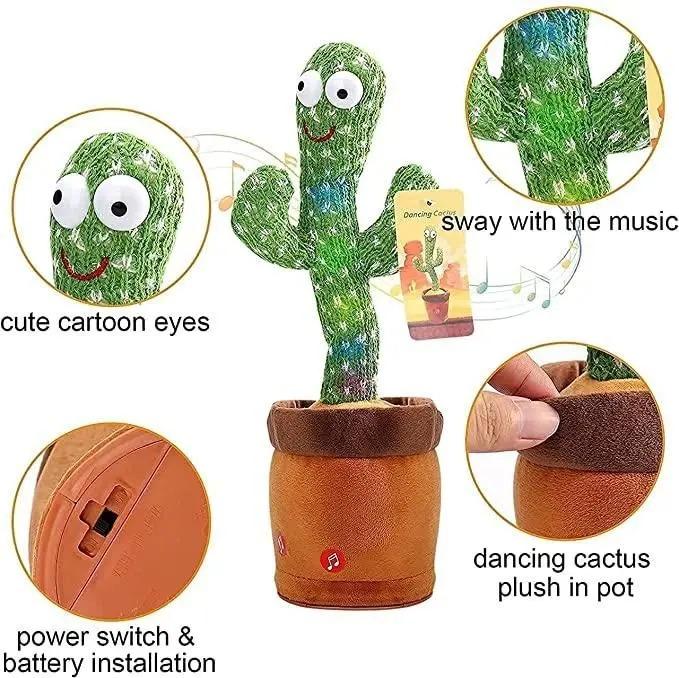LED Musical Dancing & Mimicry Cactus Toy Make Me Deal