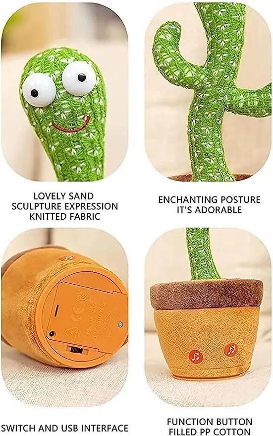 LED Musical Dancing & Mimicry Cactus Toy Make Me Deal