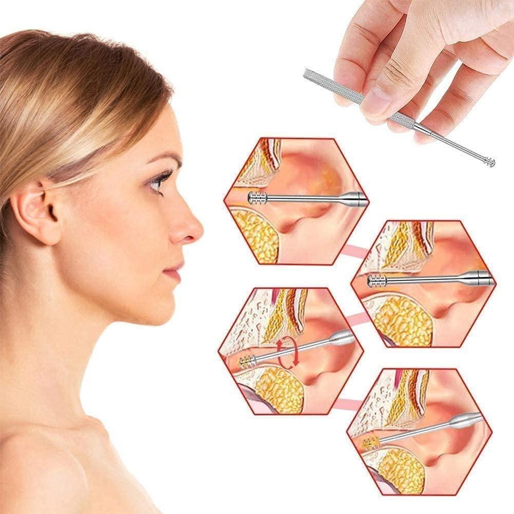 6 Pieces Ear Wax Removal Smooth Stainless Steel Kit Make Me Deal
