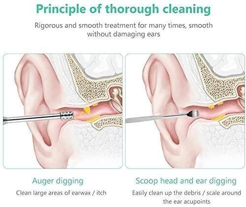 6 Pieces Ear Wax Removal Smooth Stainless Steel Kit Make Me Deal