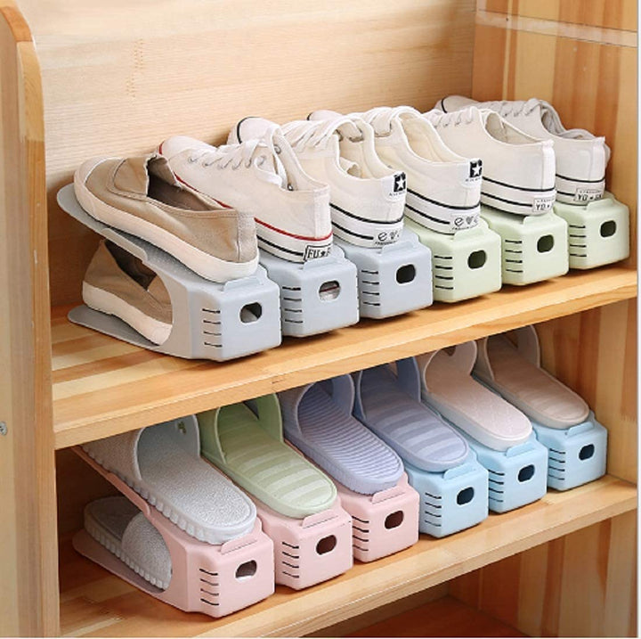 Shoe Organizer - The Adjustable Shoe Rack Space Saver Make Me Deal