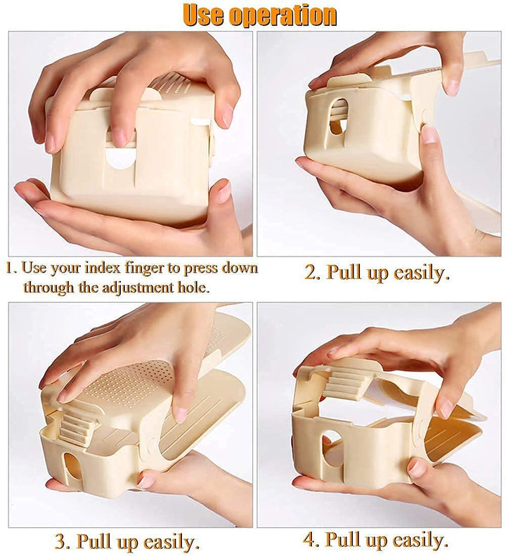 Shoe Organizer - The Adjustable Shoe Rack Space Saver Make Me Deal