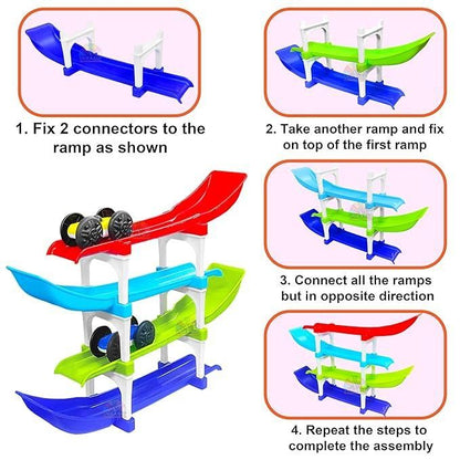 Ramp Racer , Multi level Ramp Racing Car Toy Set w0q6nt-tn