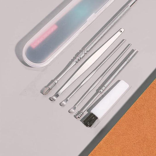 6 Pieces Ear Wax Removal Smooth Stainless Steel Kit Make Me Deal