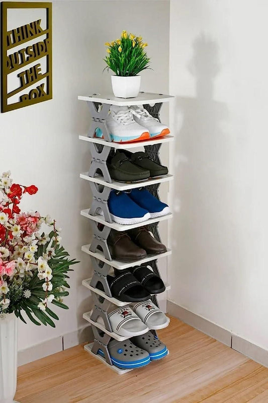 Smart Foldable Shoes Tier Shoe Rack 6 Layer w0q6nt-tn