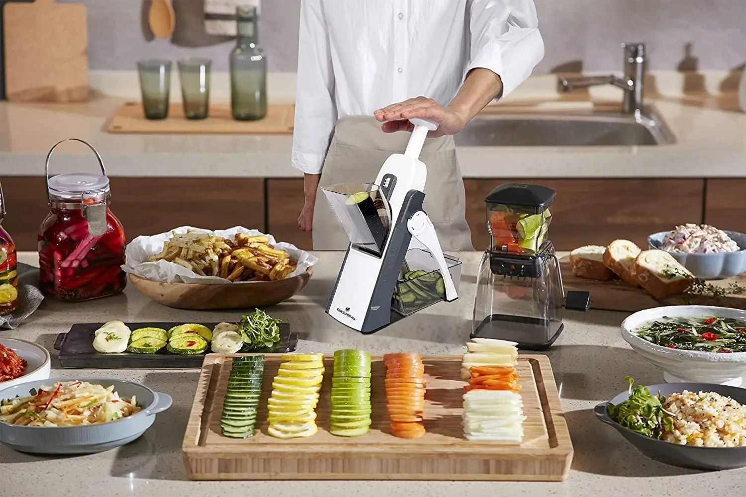 Vegetable Chopper Slicer for Kitchen w0q6nt-tn