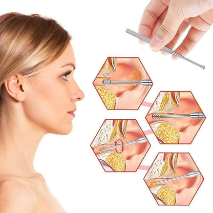 6 Pieces Ear Wax Removal Smooth Stainless Steel Kit Make Me Deal