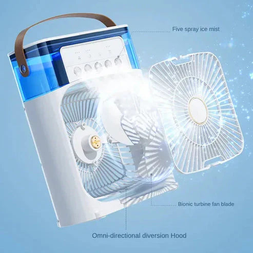 Portable Air Cooler Fan😍Air Conditioner | Multicolour Makemedeal