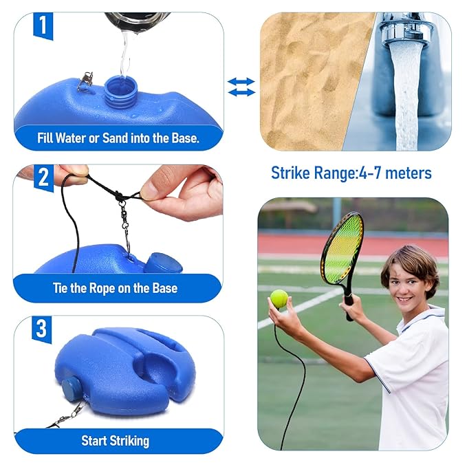 Solo Tennis Trainer Rebound Ball with String for Self Tennis Practice Make Me Deal