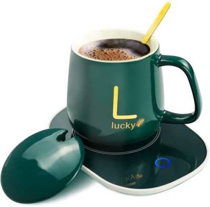 Electric Cup Warmer Set With Spoon Make Me Deal