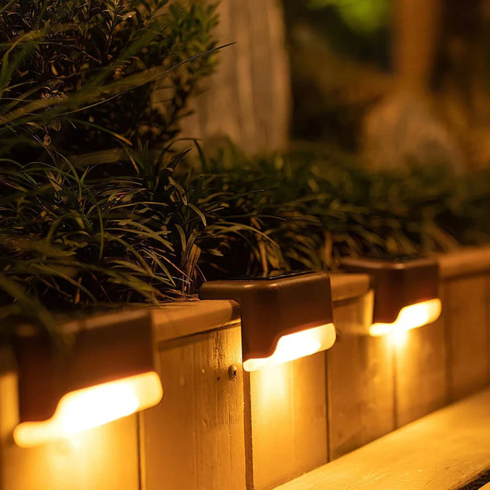 Solar Stair Lights : Auto Light Up In The Dark Make Me Deal