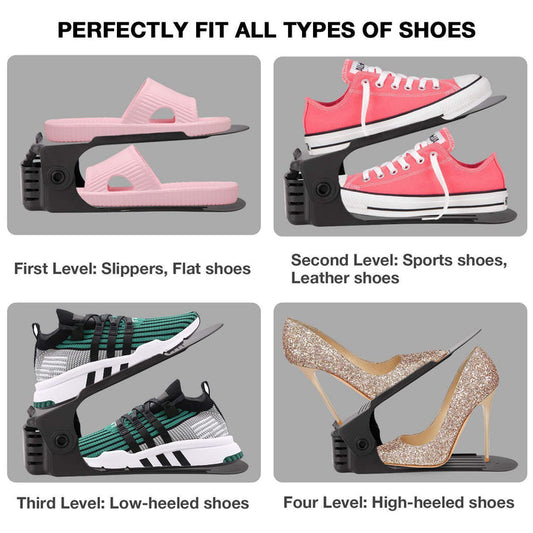 Shoe Organizer - The Adjustable Shoe Rack Space Saver Make Me Deal